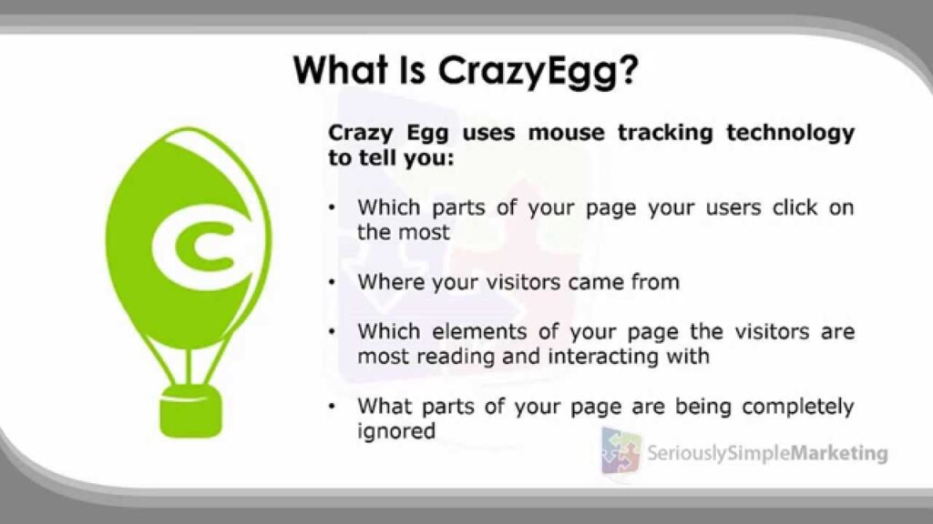 Crazy Egg theo dõi cách khách truy cập tương tác với trang web của bạn